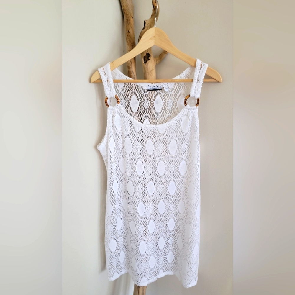 Mesh beach cover up
